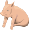 Sitting Pig Clip Art